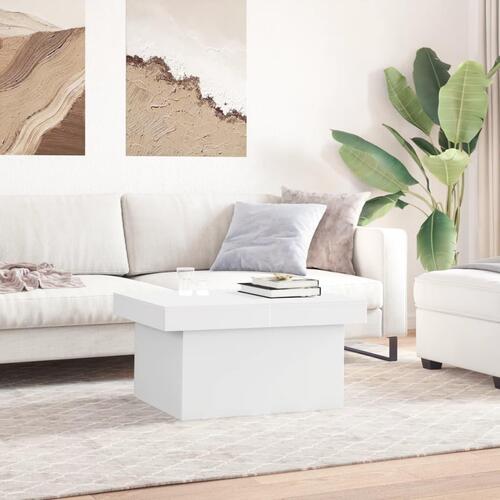 Sofabord 80x55x40 cm konstrueret træ hvid