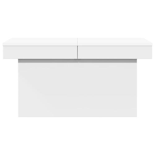 Sofabord 80x55x40 cm konstrueret træ hvid