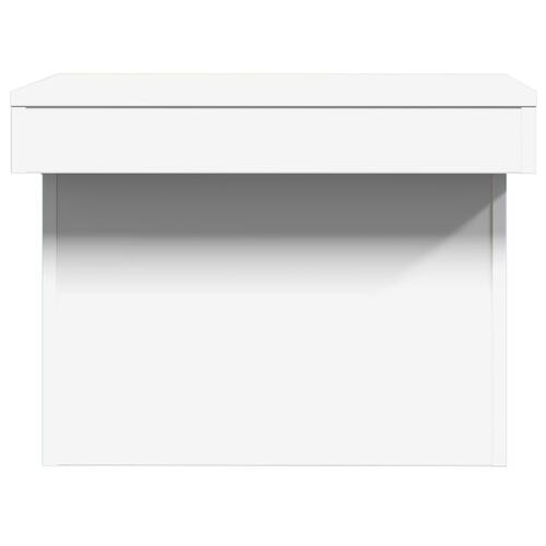 Sofabord 80x55x40 cm konstrueret træ hvid