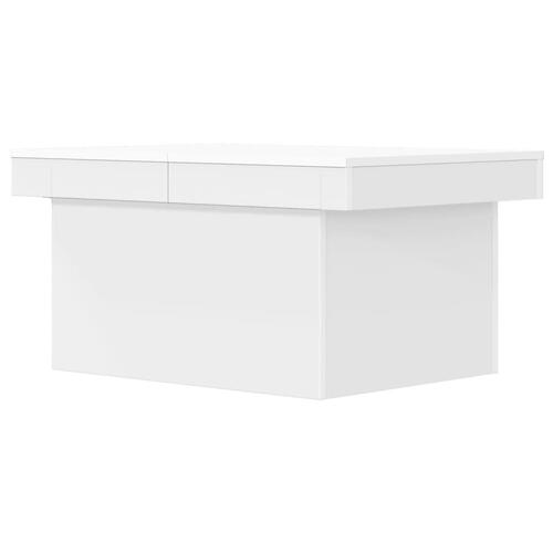 Sofabord 80x55x40 cm konstrueret træ hvid