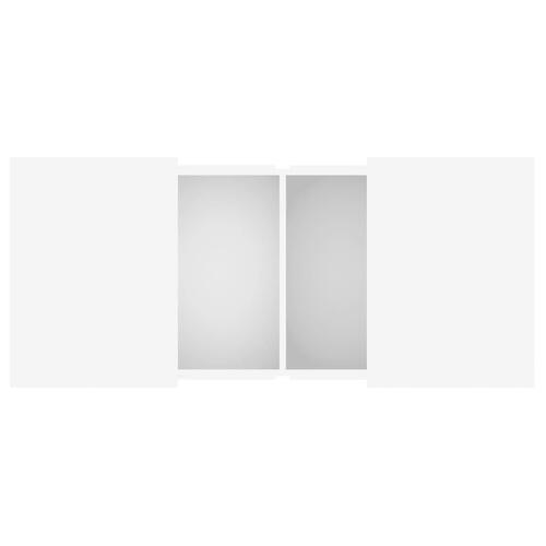 Sofabord 80x55x40 cm konstrueret træ hvid