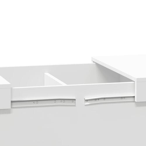 Sofabord 80x55x40 cm konstrueret træ hvid