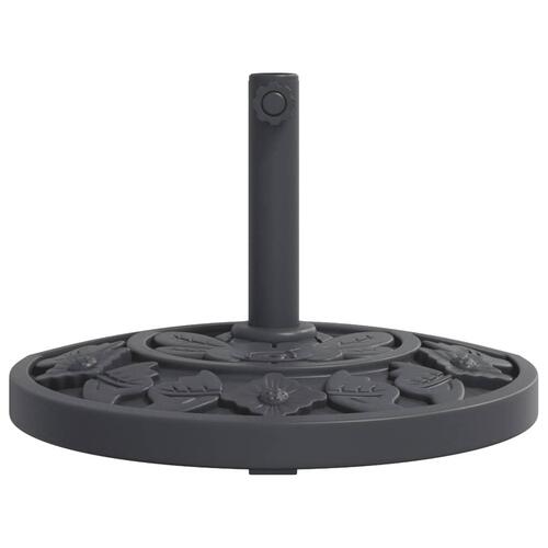 Parasolfod Ø38/48 mm stænger 9 kg halvrund