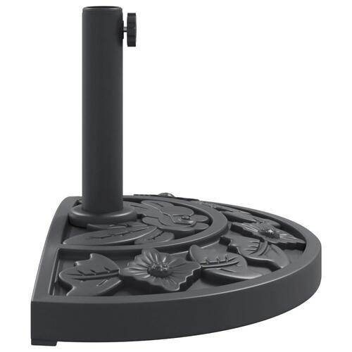 Parasolfod Ø38/48 mm stænger 9 kg halvrund