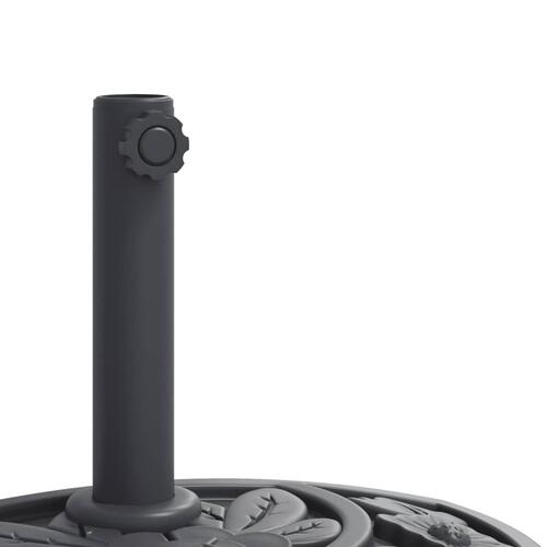 Parasolfod Ø38/48 mm stænger 9 kg halvrund