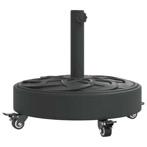 Parasolfod med hjul til Ø38/48 mm stænger 27 kg rund