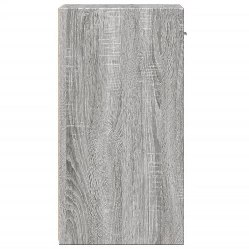 Sengeborde 2 stk. 35x34x65 cm konstrueret træ grå sonoma-eg