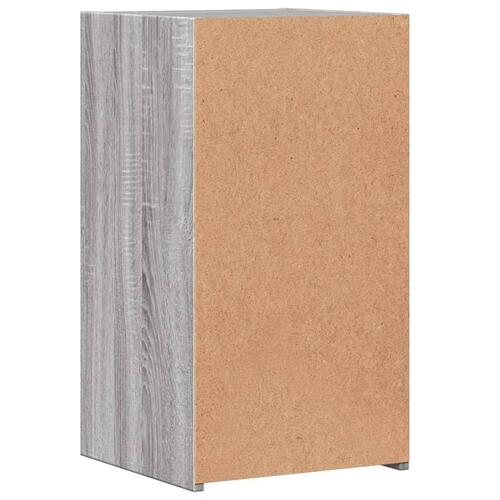 Sengeborde 2 stk. 35x34x65 cm konstrueret træ grå sonoma-eg