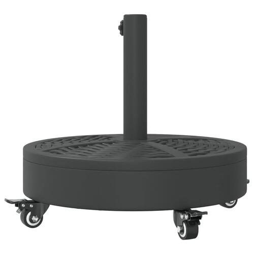 Parasolfod med hjul til Ø38/48 mm stænger 27 kg rund