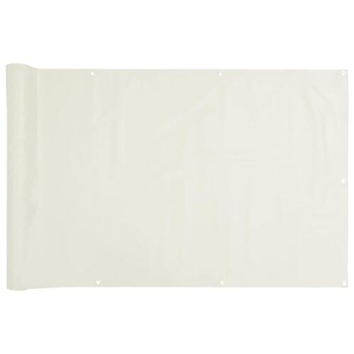 Altanafskærmning 400x75 cm PVC hvid
