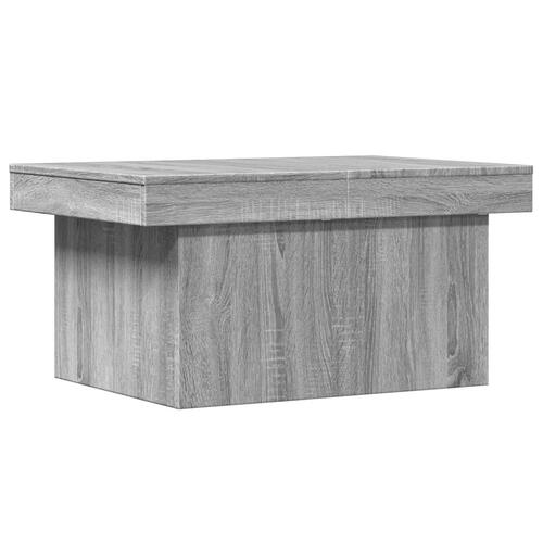 Sofabord 80x55x40 cm konstrueret træ grå sonoma-eg