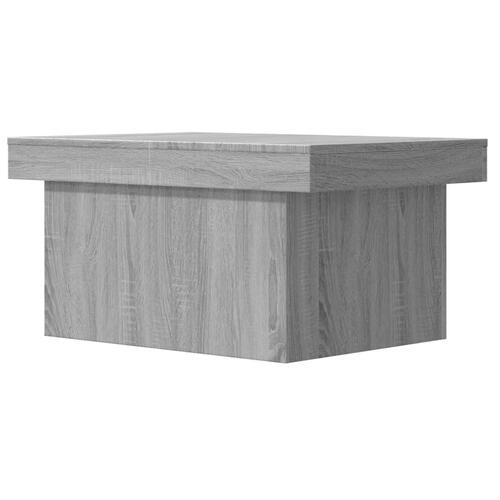Sofabord 80x55x40 cm konstrueret træ grå sonoma-eg