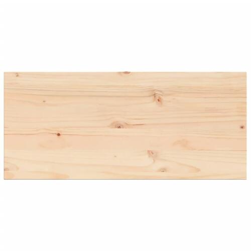 Bordplade 90x40x1,7 cm rektangulær massivt fyrretræ