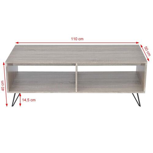 TV-bord/sofabord 110 x 50 x 40 cm grå