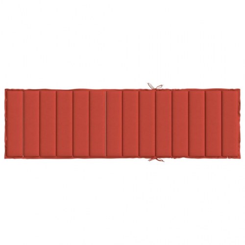 Hynde til liggestol 200x60x4 cm stof meleret rød