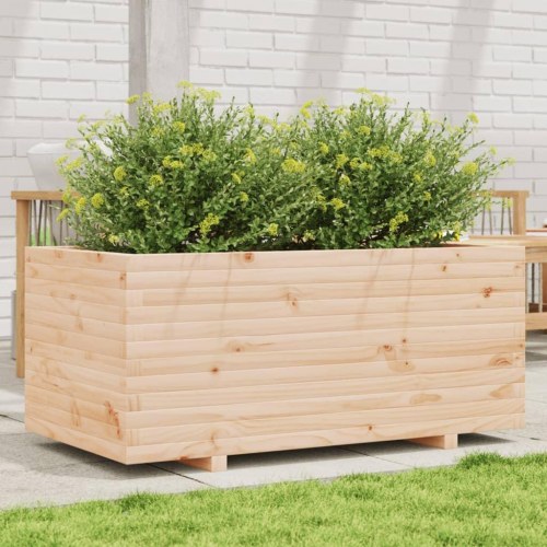 Plantekasse 110x60x49,5 cm massivt fyrretræ