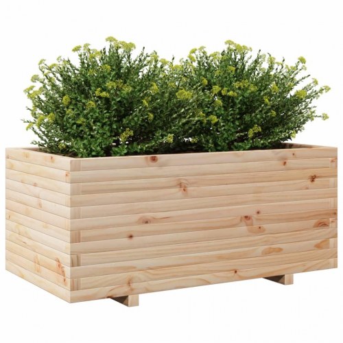 Plantekasse 110x60x49,5 cm massivt fyrretræ