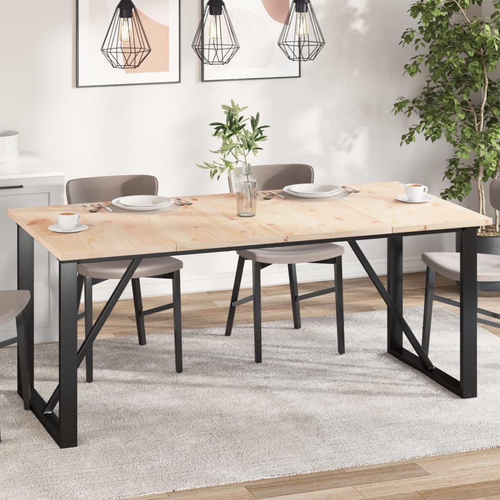 Bordplader 4 stk. 90x45x2,5 cm rektangulær massivt fyrretræ
