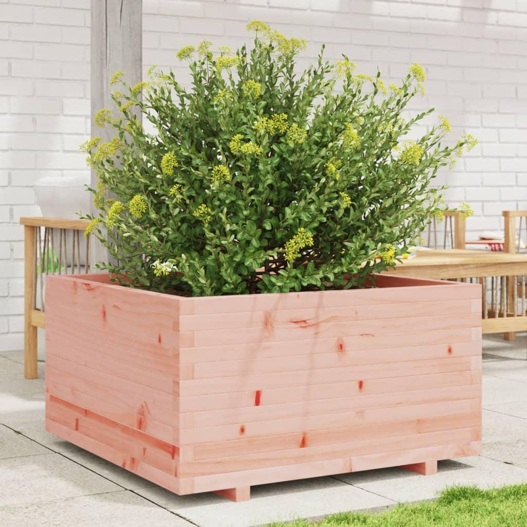 Plantekasse 40X40X49,5 Cm Massivt Douglasgran Douglasgran Naturlig - 90 x 90 x 49.5 cm