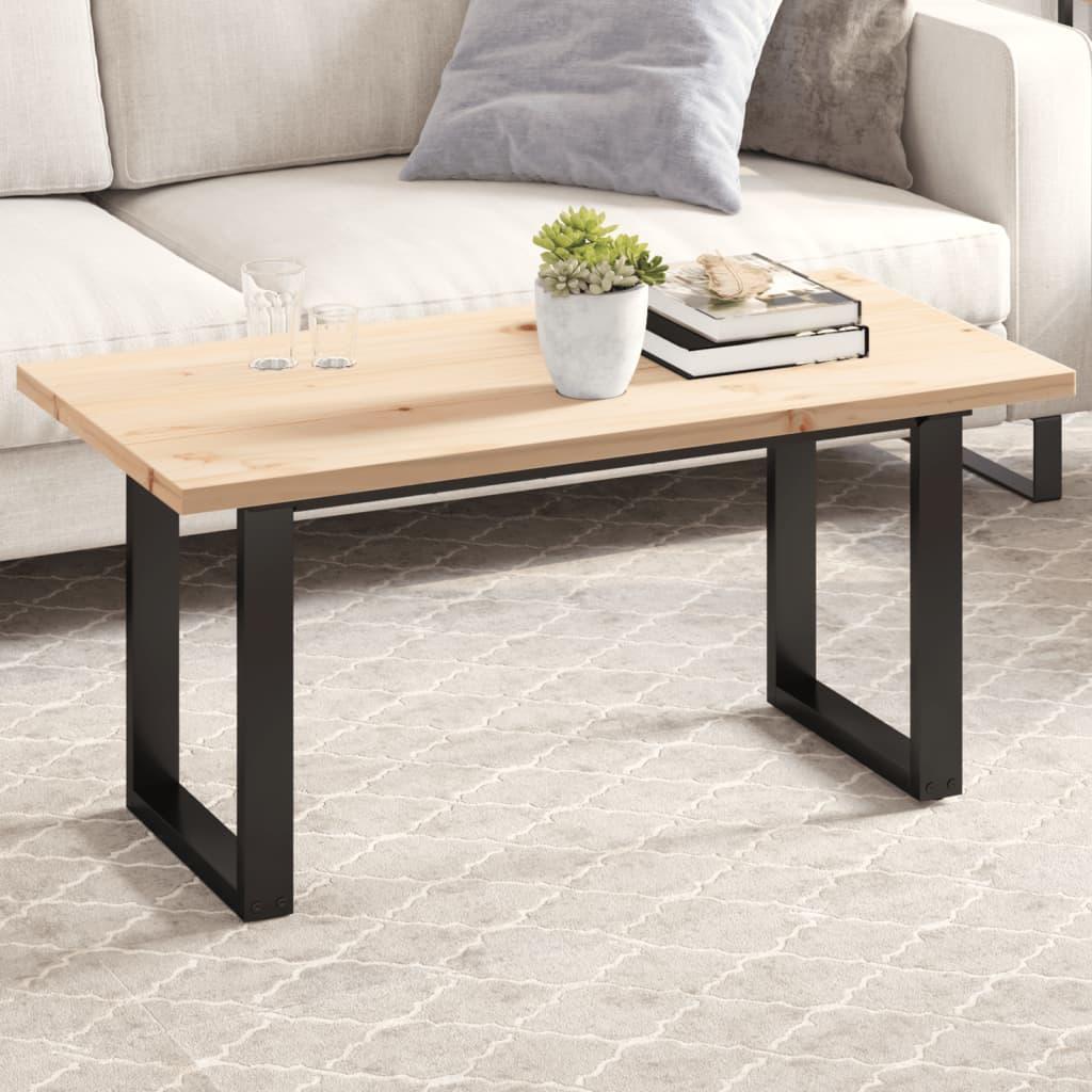 Bordplade 100x50x2,5 cm rektangulær massivt fyrretræ