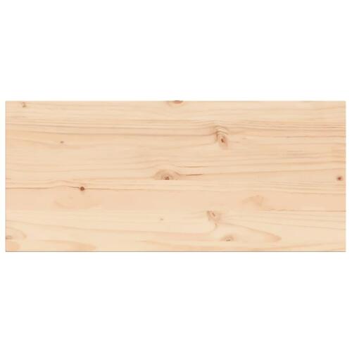 Bordplade 100x50x2,5 cm rektangulær massivt fyrretræ