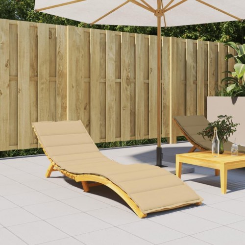 Hynde til liggestol 200 x 60 x 4 cm - meleret beige