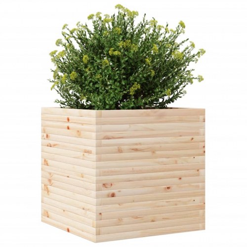 Plantekasse 70x70x68,5 cm massivt fyrretræ