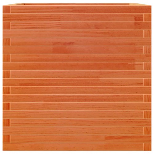 Plantekasse 70 x 70 x 68,5 cm i massivt fyrretræ - gyldenbrun
