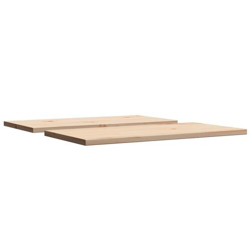 Bordplader 2 stk. 60x30x1,7 cm rektangulær massivt fyrretræ