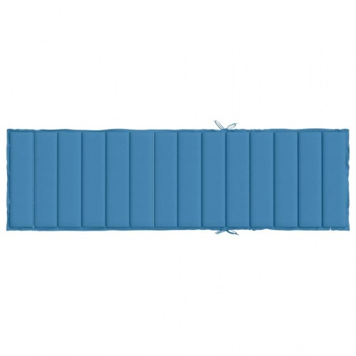 Hynde til liggestol 200 x 60 x 4 cm - meleret blå