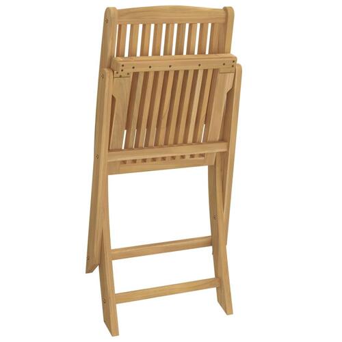 Foldbare havestole 2 stk. 57x48,5x90 cm massivt akacietræ