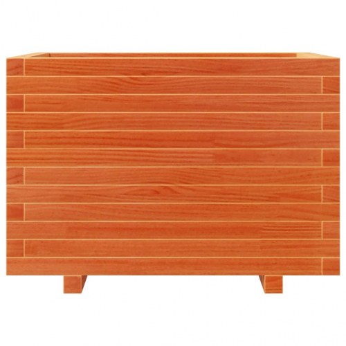 Plantekasse 70x40x49,5 cm massivt fyrretræ gyldenbrun