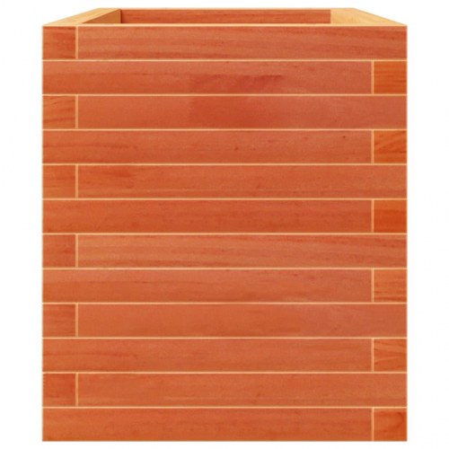 Plantekasse 70x40x49,5 cm massivt fyrretræ gyldenbrun