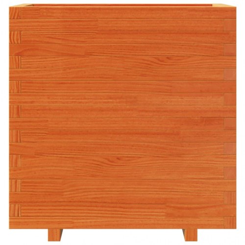 Plantekasse 70x40x72,5 cm massivt fyrretræ gyldenbrun