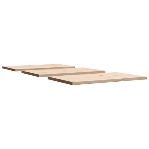 Bordplader 3 stk. 80x47x2,5 cm rektangulær massivt fyrretræ