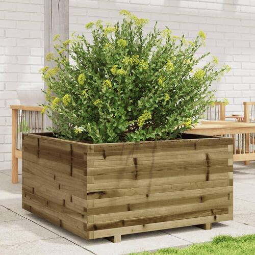 Plantekasse 90x90x49,5 cm imprægneret fyrretræ