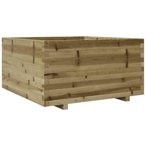 Plantekasse 90x90x49,5 cm imprægneret fyrretræ