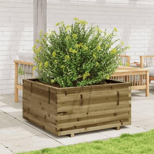 Plantekasse 90x90x49,5 cm imprægneret fyrretræ