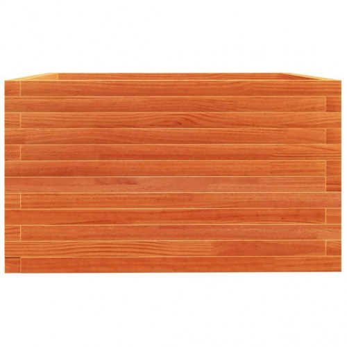 Plantekasse i massivt fyrretræ 80 x 80 x 49,5 cm - gyldenbrun