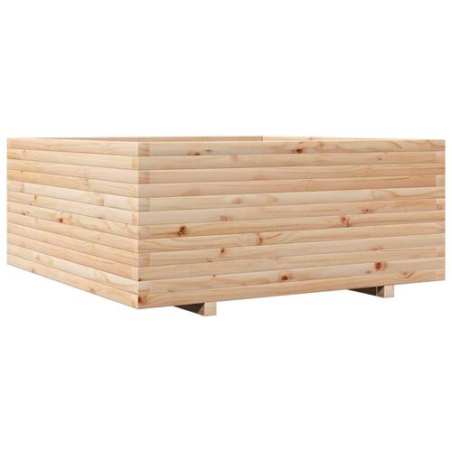 Plantekasse 110x110x49,5 cm massivt fyrretræ