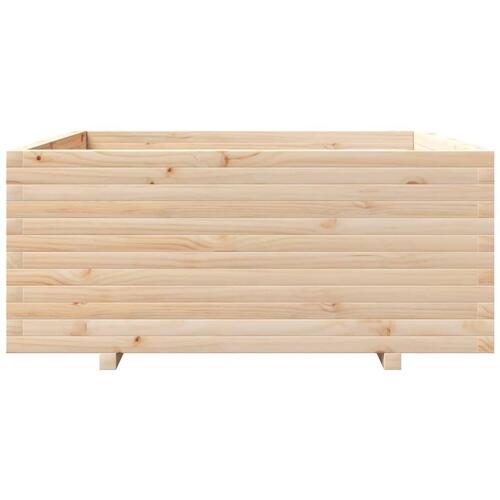 Plantekasse 110x110x49,5 cm massivt fyrretræ