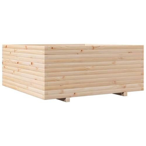 Plantekasse 110x110x49,5 cm massivt fyrretræ