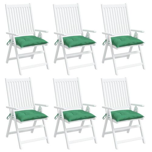 Pallehynder 6 stk. 50x50x7 cm oxfordstof grøn