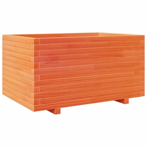 Plantekasse i massivt fyrretræ 90 x 60 x 49,5 cm - gyldenbrun