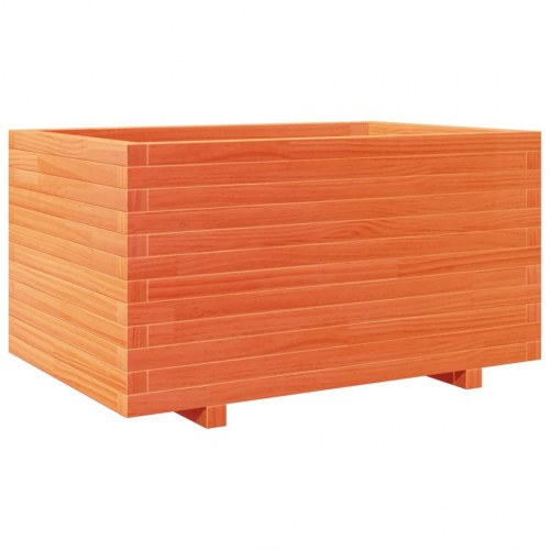 Plantekasse i massivt fyrretræ 90 x 60 x 49,5 cm - gyldenbrun