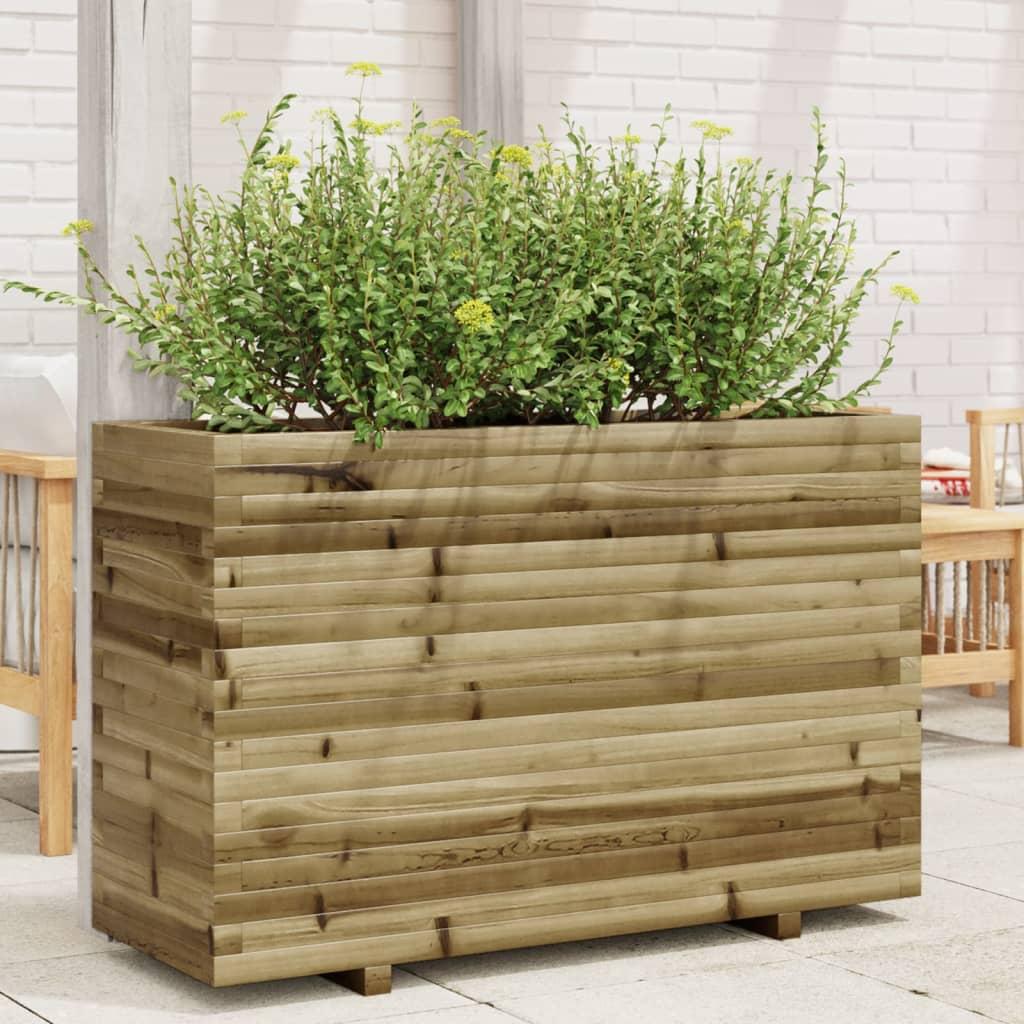 Plantekasse 110x40x72 cm imprægneret fyrretræ