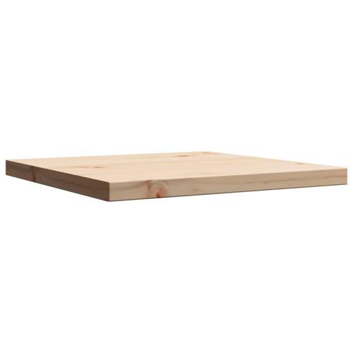 Bordplade 40x40x2,5 cm firkantet massivt fyrretræ