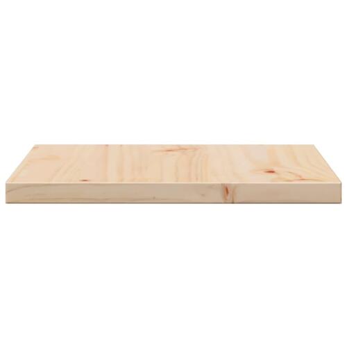 Bordplade 40x40x2,5 cm firkantet massivt fyrretræ