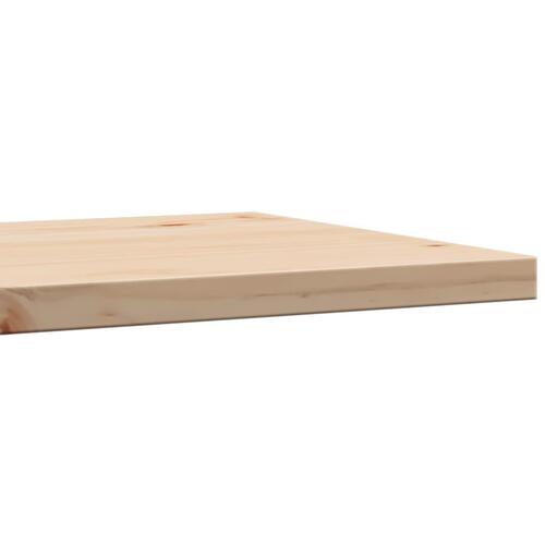 Bordplade 40x40x2,5 cm firkantet massivt fyrretræ