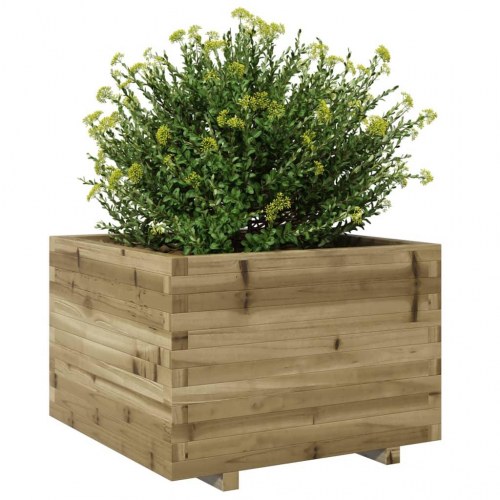 Plantekasse 70x70x49,5 cm imprægneret fyrretræ